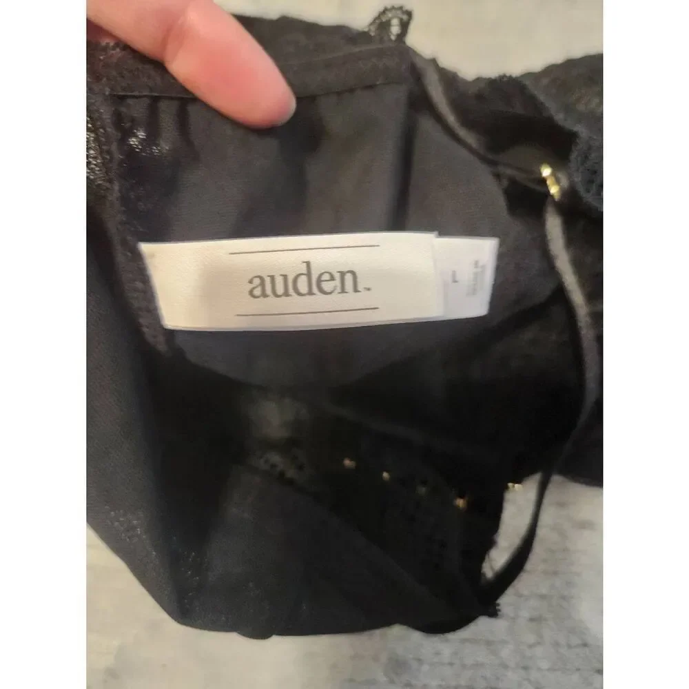 Auden Unlined Bralette Black Lace size L